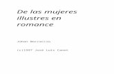 Bocaccio-De Las Mujeres Ilustres en Romance
