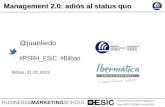 Management 2.0, presentación en la Cámara de Bilbao & ESIC