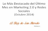 Lo + Destacado del Último Mes en Marketing Digital y Redes Sociales (Octubre 2014)
