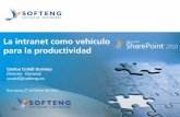 Presentación de Softeng sobre SharePoint: El vehículo hacia la mejora de la productividad