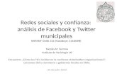 Redes sociales y confianza: análisis de Facebook y Twitter municipales