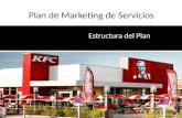 Plan de marketing de servicios  estructura