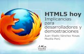 HTML5 hoy: Implicancias para desarrolladores y demostraciones
