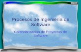 Calendarización de Proyectos de Software