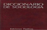 Diccionario de Sociologia, Vol i