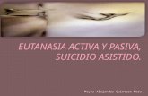 Eutanasia activa y pasiva, suicidio asistido