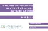 Linkedin - Redes Sociales para difundir Cultura