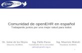 Propuestas para la comunidad de openEHR en español