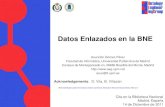 Datos enlazados en la Biblioteca Nacional  de España
