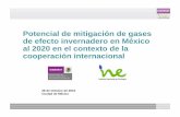 Potencial Mitigacion GEI Mexico 2020 COP 3 - Version Resumida