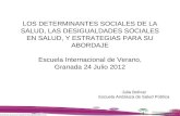 Determinantes sociales de Salud - Julia Bolívar Muñoz