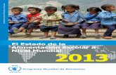 Estado de la alimentación escolar a nivel mundial 2013
