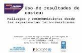 Uso de resultados de costeo: Hallazgos y recomendaciones desde las experiencias latinoamericanas