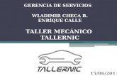 Taller Mecánico Automotriz  - Gerencia de Servicios