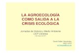 David Gallar. Agroecologia como salida a la crisis ecológica.