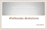 Presentacion Goldmahn Y Portafolio De Soluciones 2010