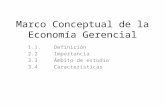 Marco conceptual de la Econom+¡a Gerencial