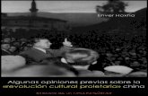 Algunas opiniones previas sobre la «revolución cultural proletaria» china; Enver Hoxha