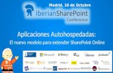 Aplicaciones Autohosted, el nuevo modelo para extender SharePoint online