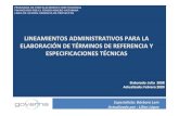 Lineamientos Administratiivos Para Elaboracion de TDR - GOVERNA