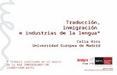 Traducción, inmigración e industrias de la lengua