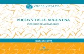 Reporte de Actividades Voces Vitales Argentina