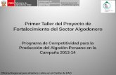 Programa de Competitividad para la Producción del Algodón Peruano.