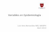 7. Variables en Epidemiología (1)