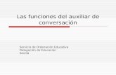 Las funciones del auxiliar de conversación. Sevilla, octubre 2013