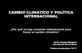 Cambio climático y política internacional