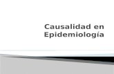 Causalidad en epidemiologia