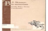 B.F. Skinner - In Memoriam