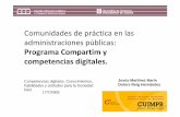 Comunidades de práctica en las administraciones públicas:  Programa Compartim y competencias digitales.