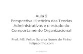 Aula 2 - Perspectiva Histórica do Comportamento Organizacional