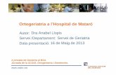 6- Experiència a l'Hospital de Mataró. Dra. Anabel Llopis