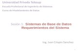BASE DE DATOS SISTEMA MODELO DE GESTION DE DATOS