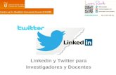 Linkedin y Twitter para investigadores y docentes