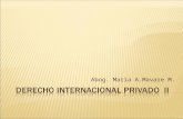Derecho internacional privado  ii