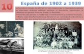 Tema 10.  España de 1902 a 1939.