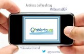 Análisis del hashtag #AbiertaUGR del curso "Identidades digitales".