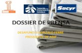 Dossier de prensa Desayuno Informativo con D. Gonzalo Ferre, presidente de ADIF