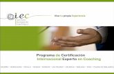 Programa de Certificacion Internacional Experto en Coaching