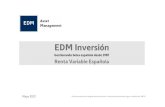 Edm inversion español