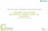 Turismo en espacio naturales y turismo rural en Asturias. IAAP 2013