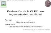 Tesis: Evaluación de la OLPC con Ingeniería de Usabilidad. Segunda Expocisión
