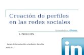 Creación de perfiles en redes sociales: LinkedIn