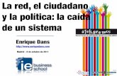 E. Dans. La red, el ciudadano y la política: La caida de un sistema