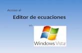 Editor De Ecuaciones en Windows Vista