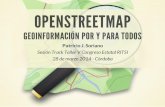 OpenStreetMap: geoinformación por y para todos - Taller RITSI 2014