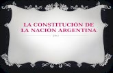 La constitución nacional de la nación argentina